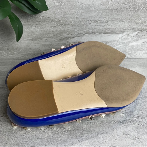 Blue studded flats from Tiudu pointy toe size 38 - Picture 7 of 7